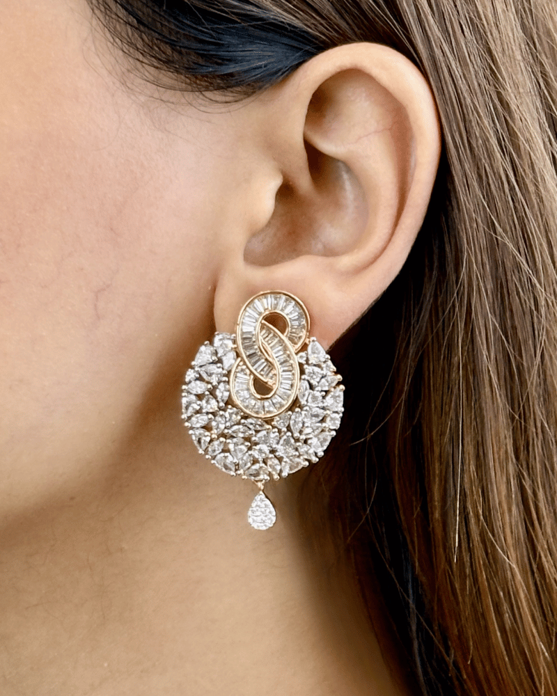 Empress Knot Diamond Pendant Set | Without Chain