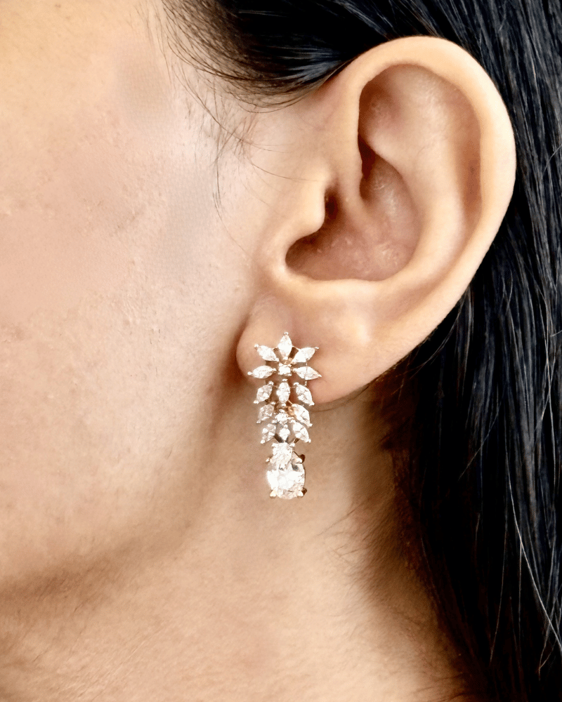 Falling Drop Diamond Mangalsutra With Chain