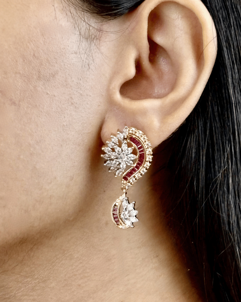 Radiant Ruby Diamond Pendant