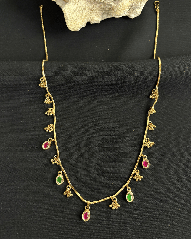 Gulnaar Navratna Charm Necklace