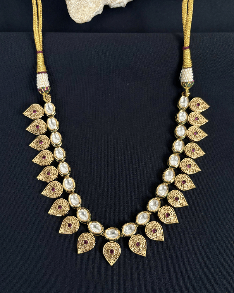 Srilekha Pankh Kundan Necklace | Mint Work