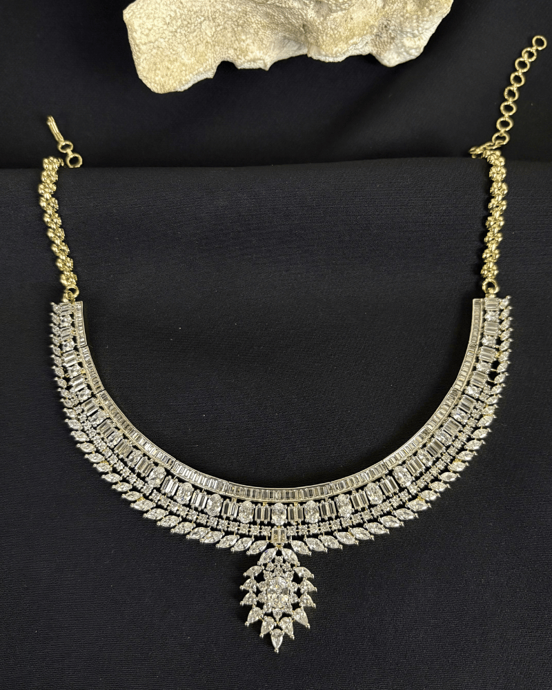 Velmira Crystal Drop Diamond Necklace