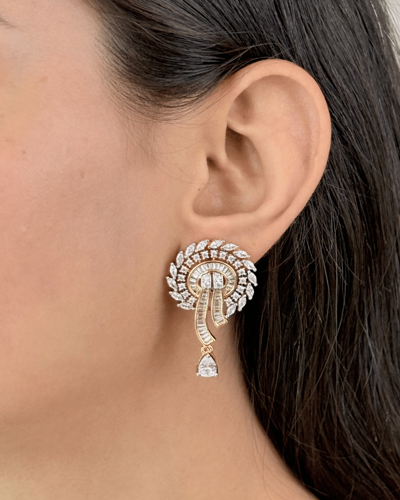 Triveni Diamond Pendant Set | Without Chain