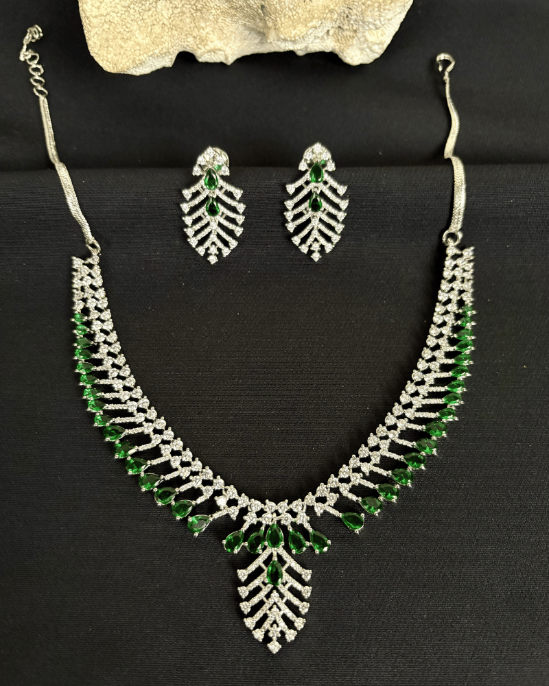 Emerald Sapphire Diamond Necklace