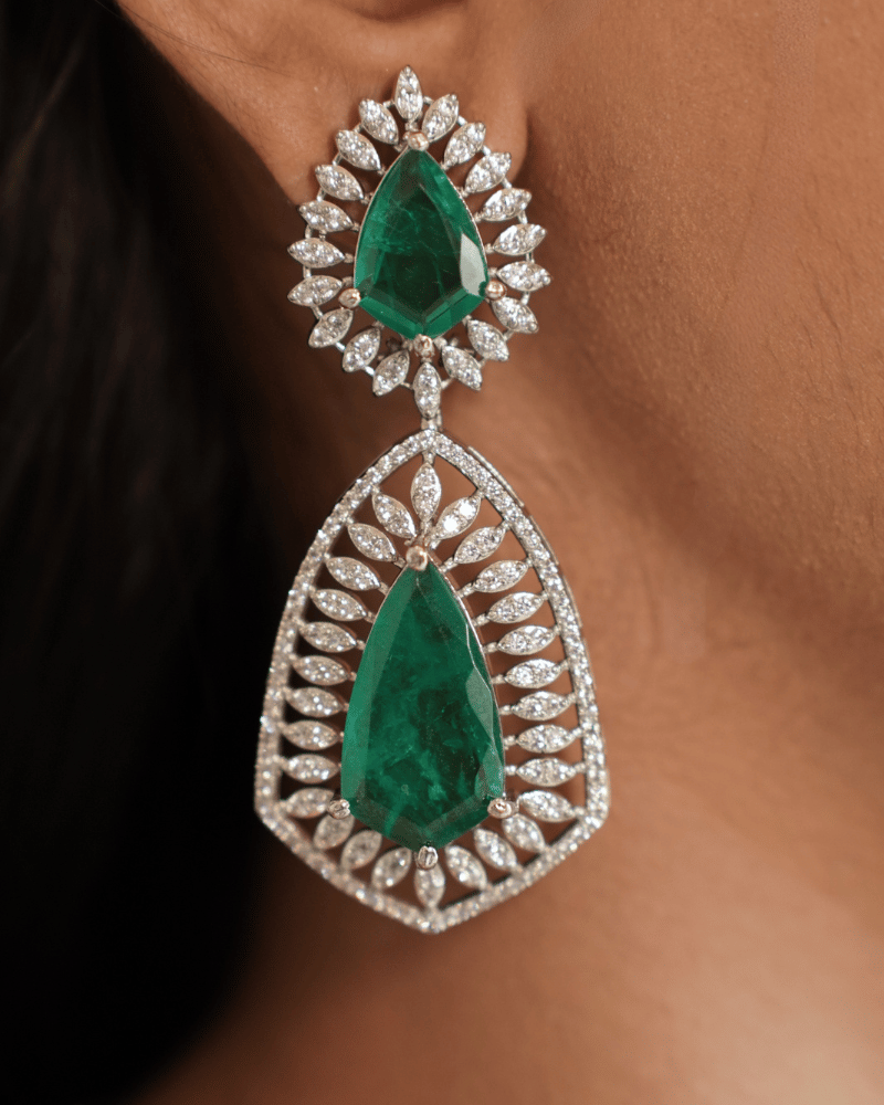 Emerald Rain Diamond Necklace