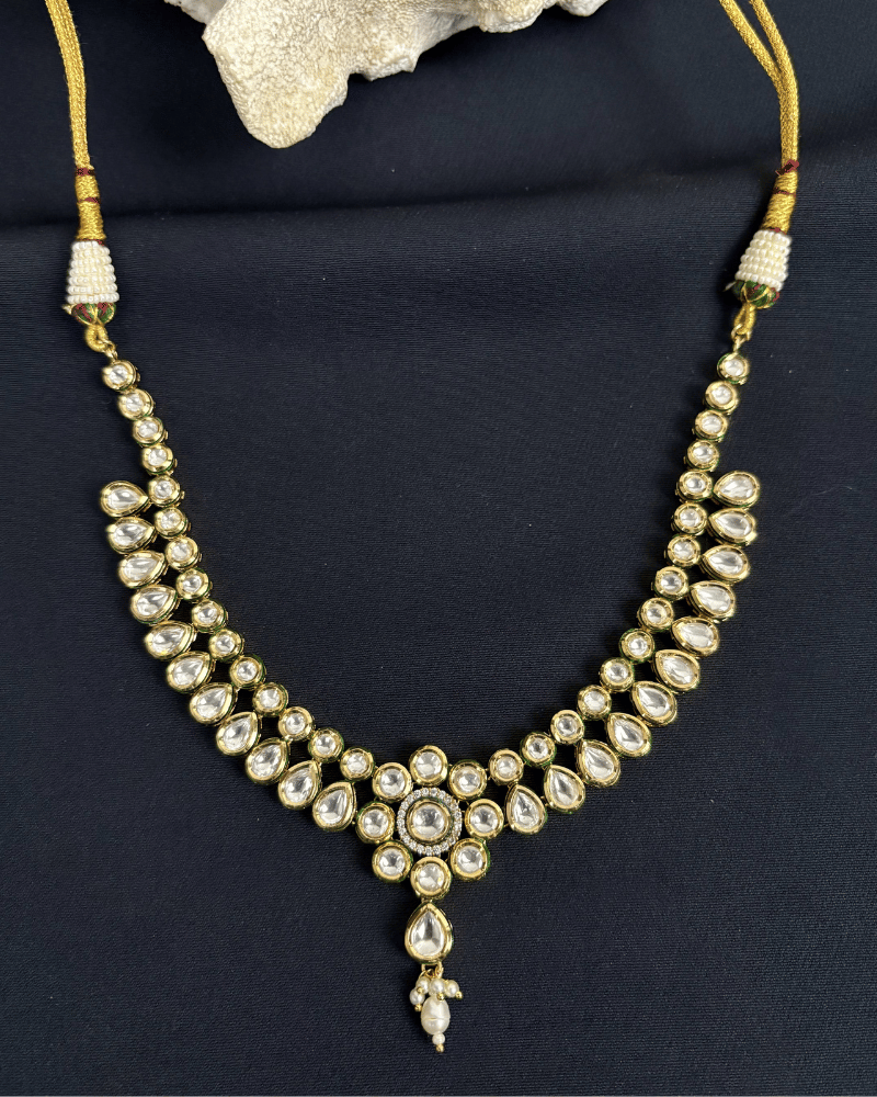 Shahi Pankhuri Kundan Necklace