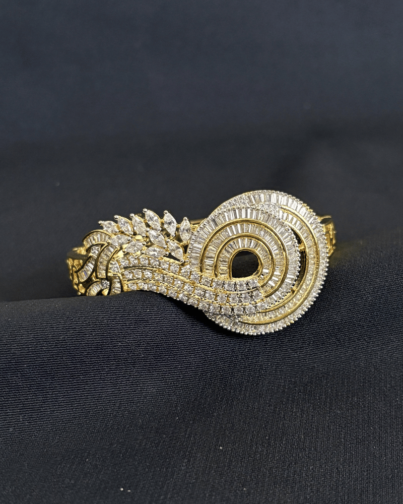 Preeta Swirl Diamond Bracelet | Openable