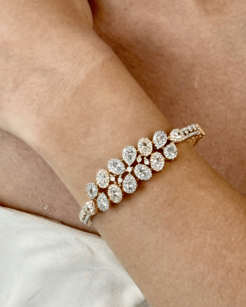 Serine Petal Diamond Bracelet | Openable