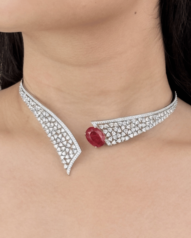 Diamond Ruby Garland Hasli