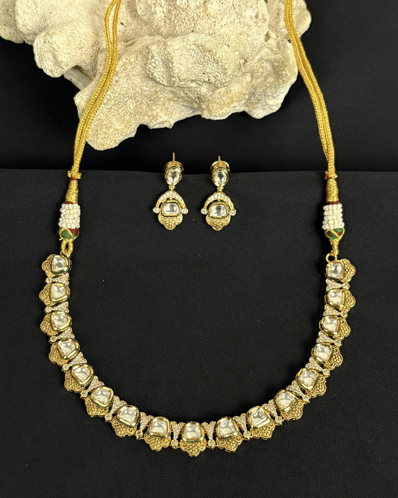 Mehergul Kundan Necklace | Mint Work