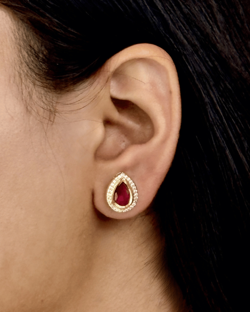 Ruhzaar Ruby Peal Kundan Necklace