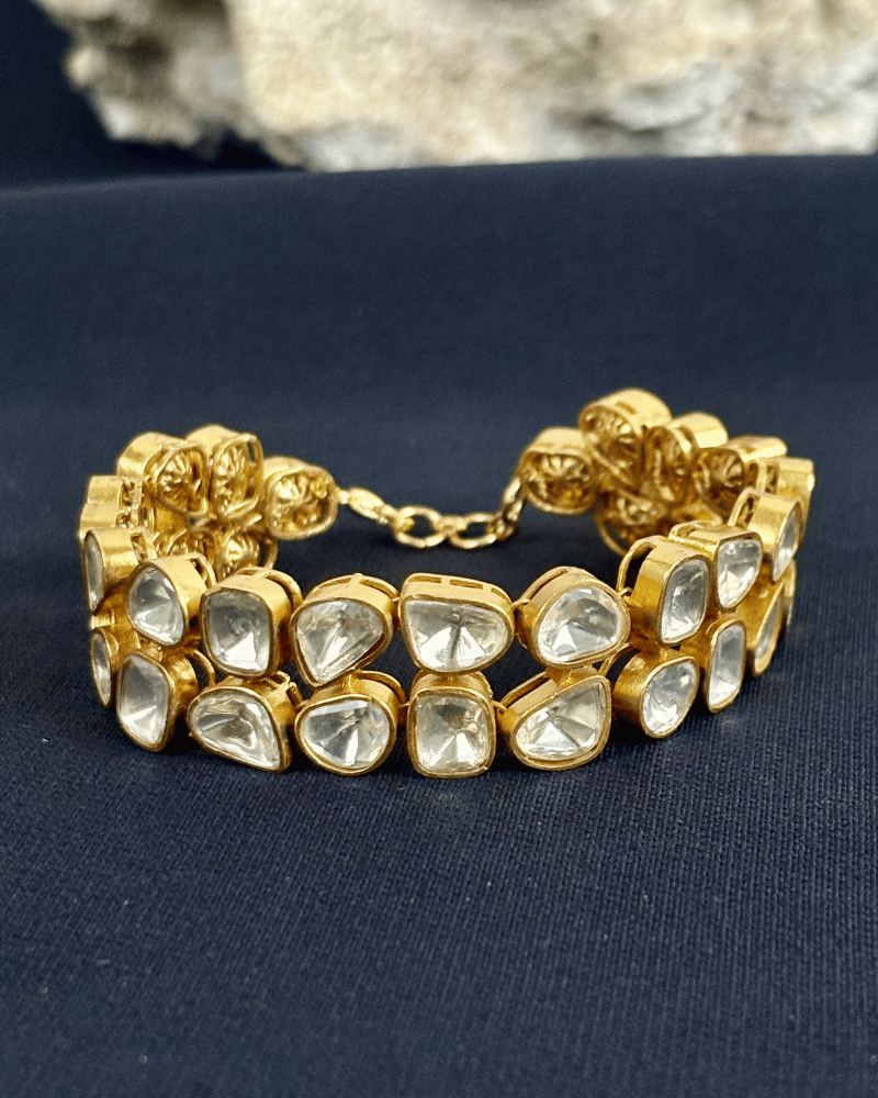 Tara Moissanite Bracelet | Openable | 18K Gold Plating