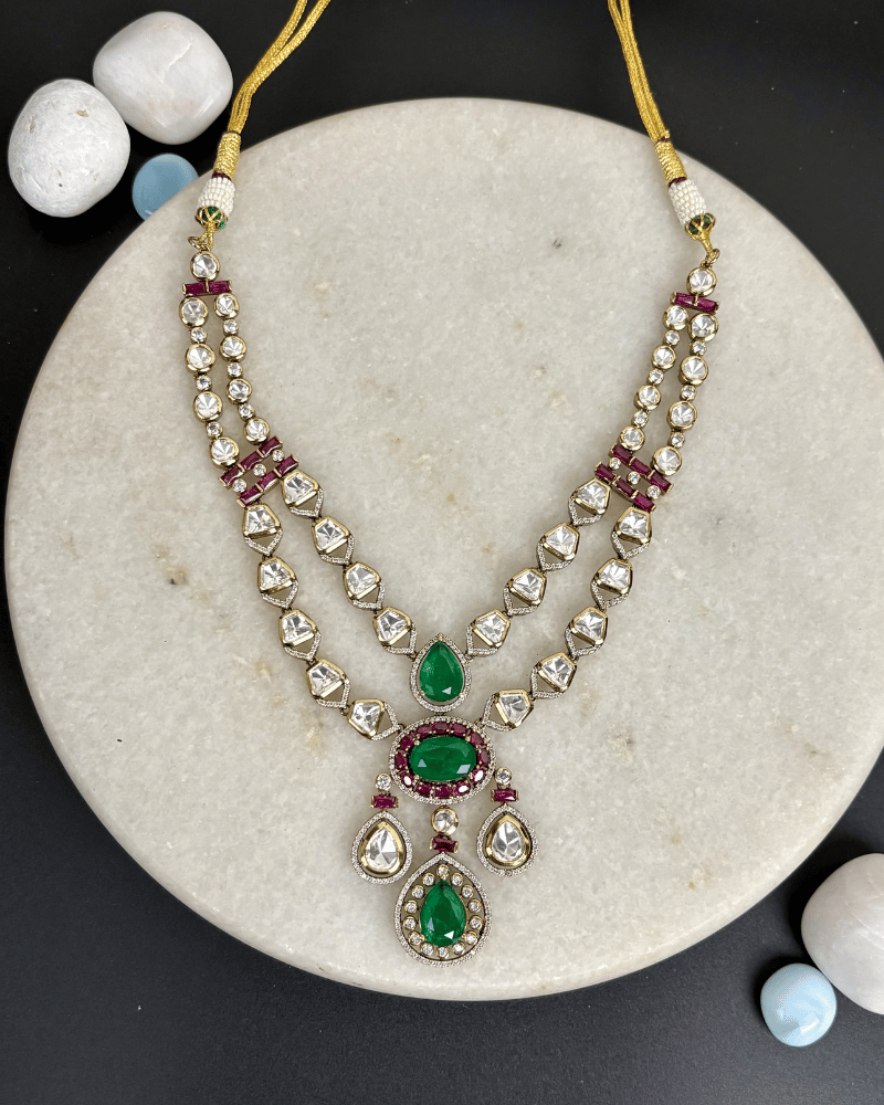 Arka Riwaayat Victorian Polki Necklace