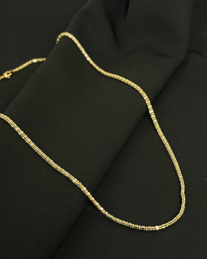Classic Gold Chain | Dual Polish |18K Micro Gold Plating