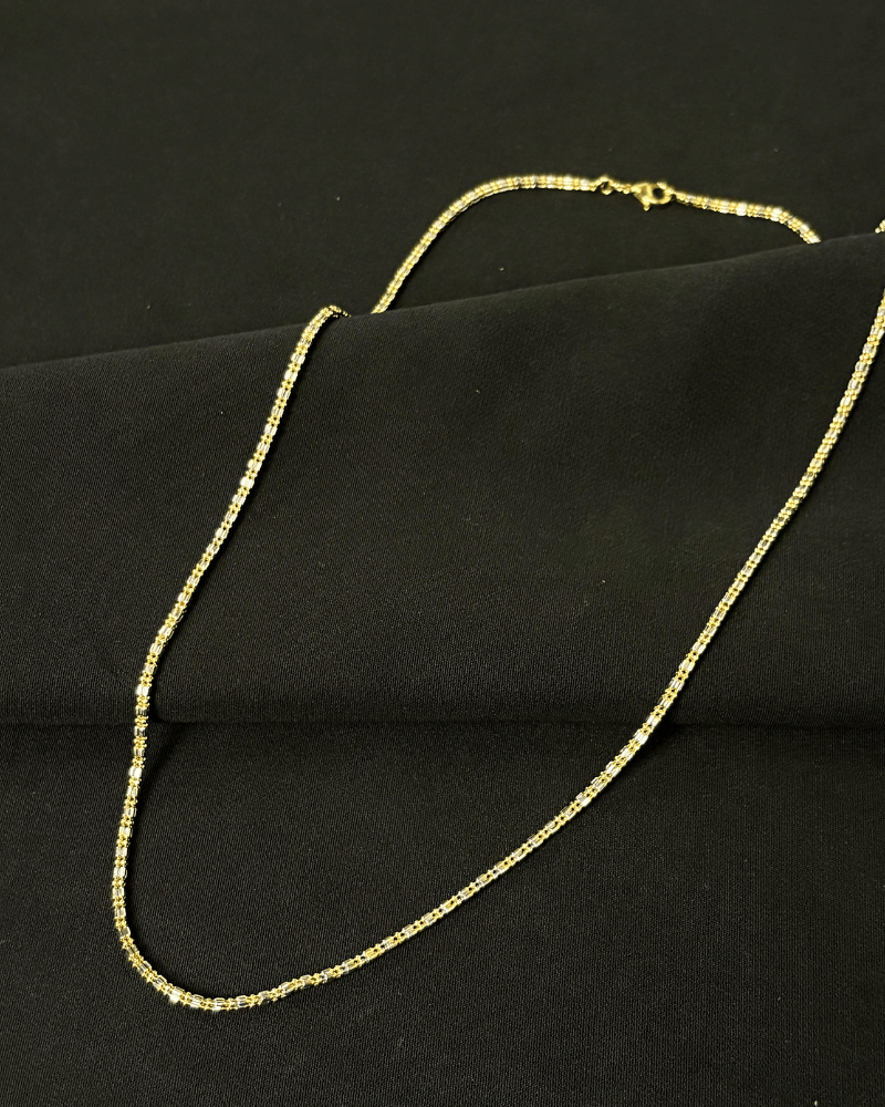 Classic Gold Chain | Dual Polish |18K Micro Gold Plating