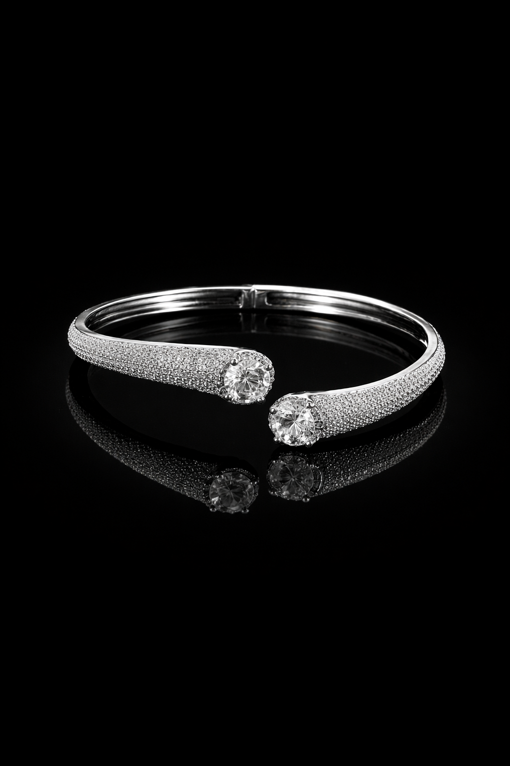 Infinity Duet Bracelet | Rhodium Plating