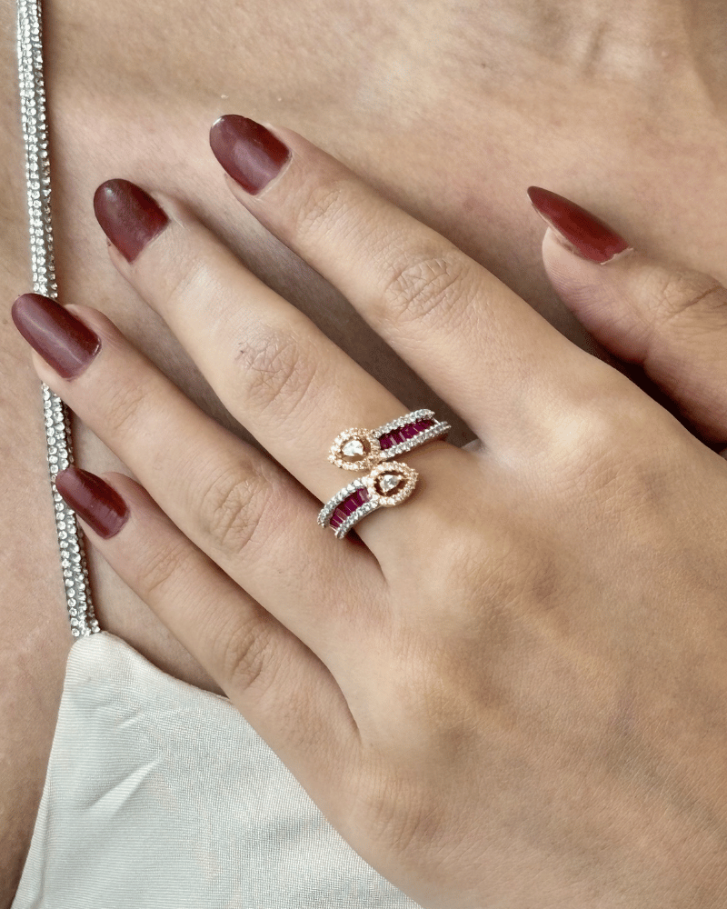 Eira Ruby Diamond Ring