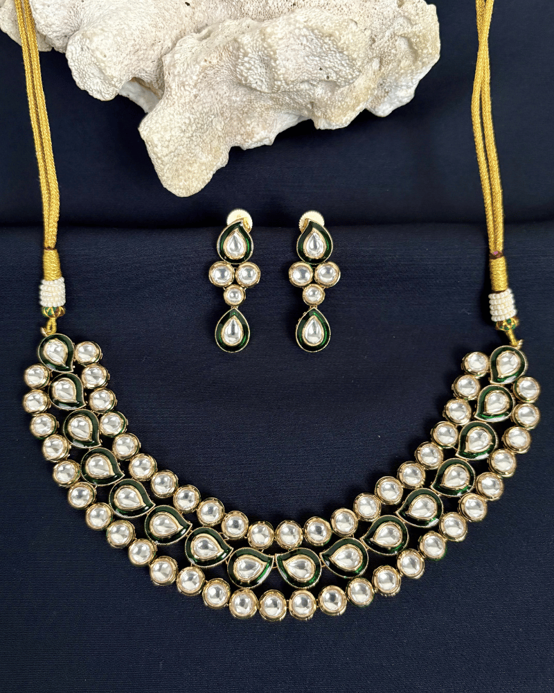 Vaidehi Kundan Haar | Meenakari Work