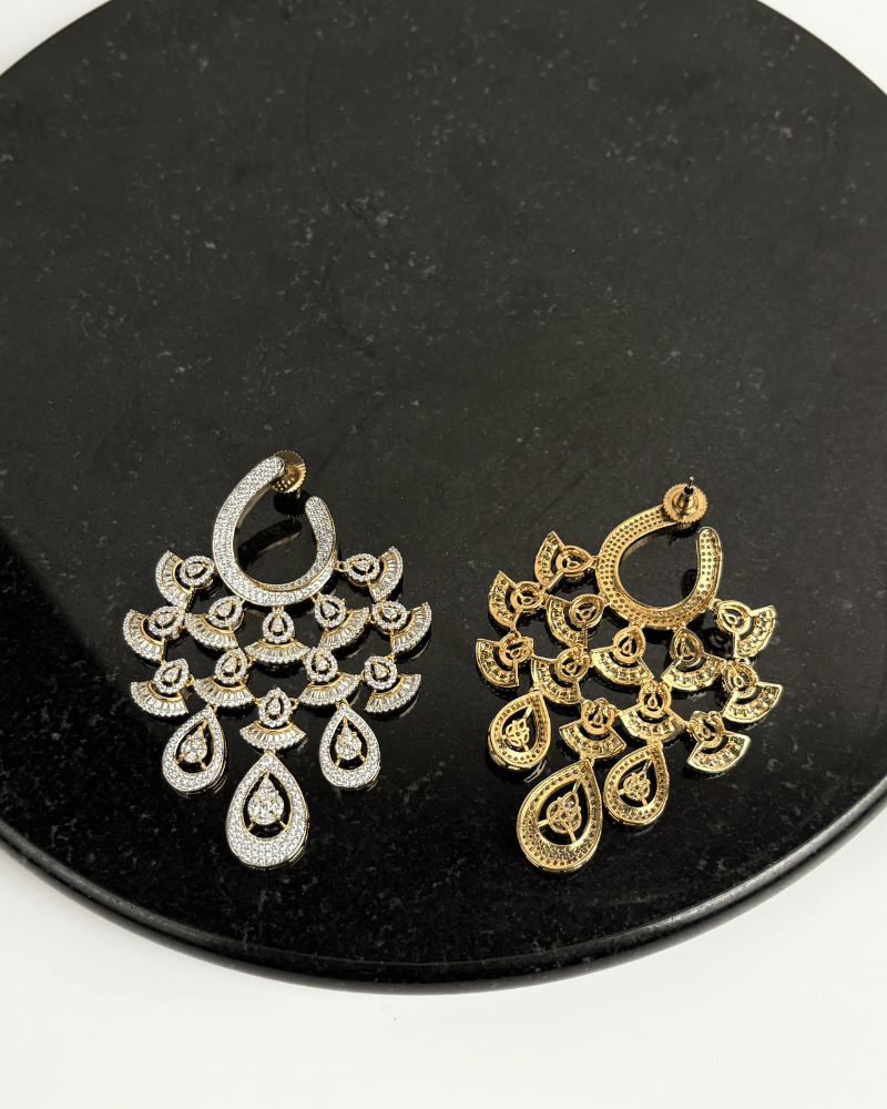 Diamond Teardrop Danglers