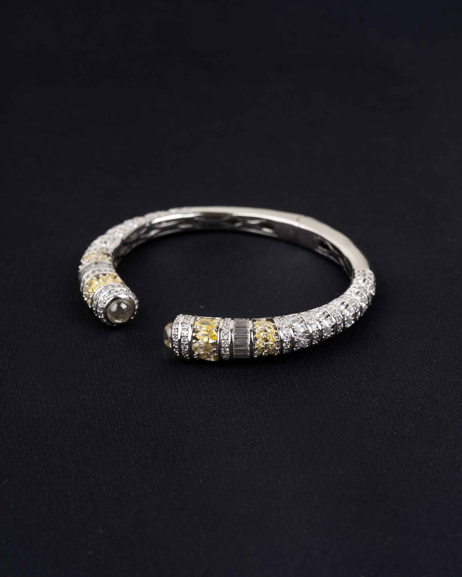 Twilight Diamond Bracelet in Rhodium Plating
