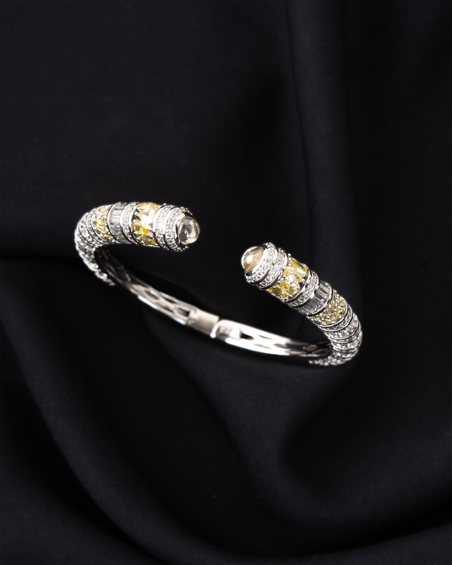 Twilight Diamond Bracelet in Rhodium Plating