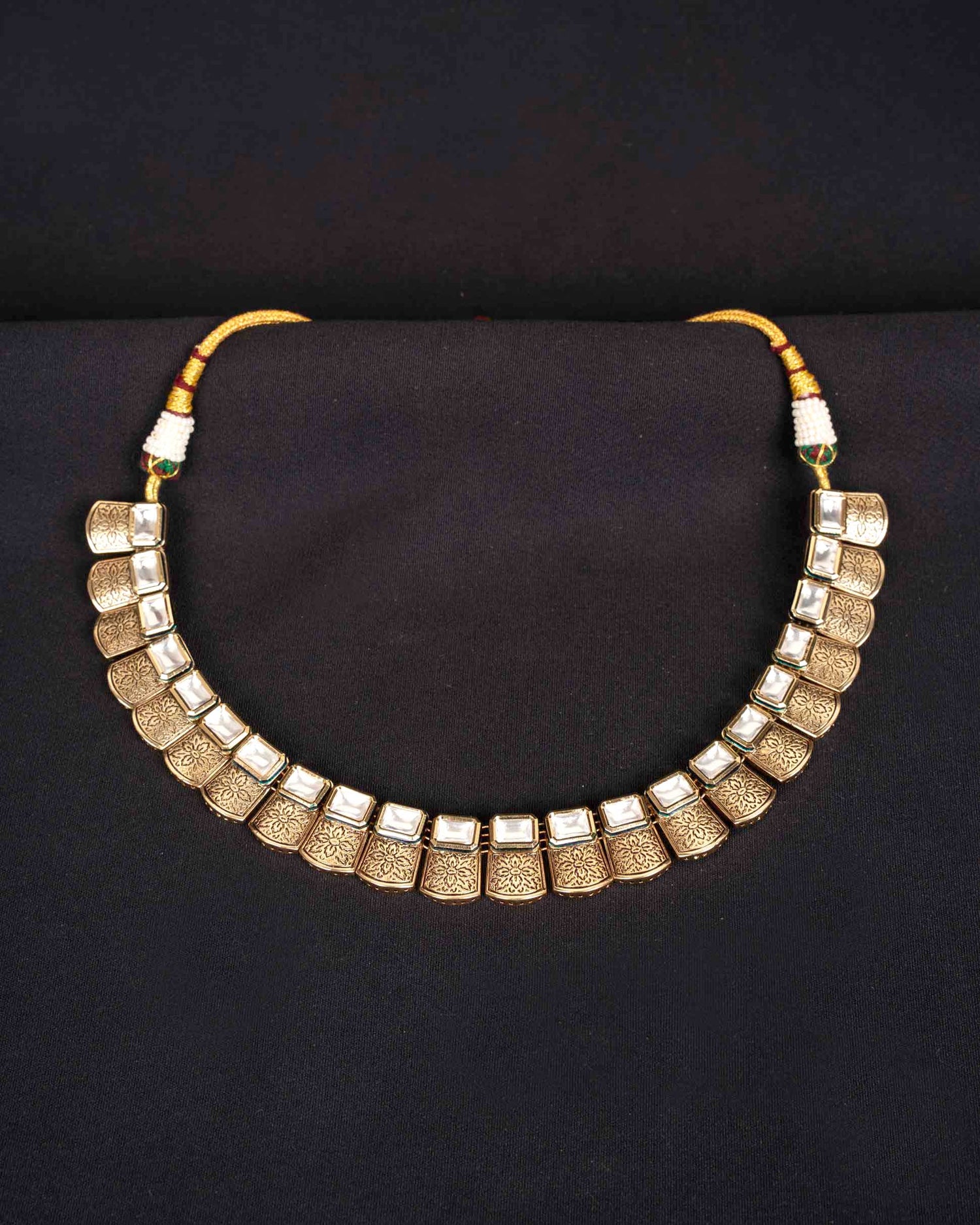 Royal Vardhini Kundan Necklace | Mint Work