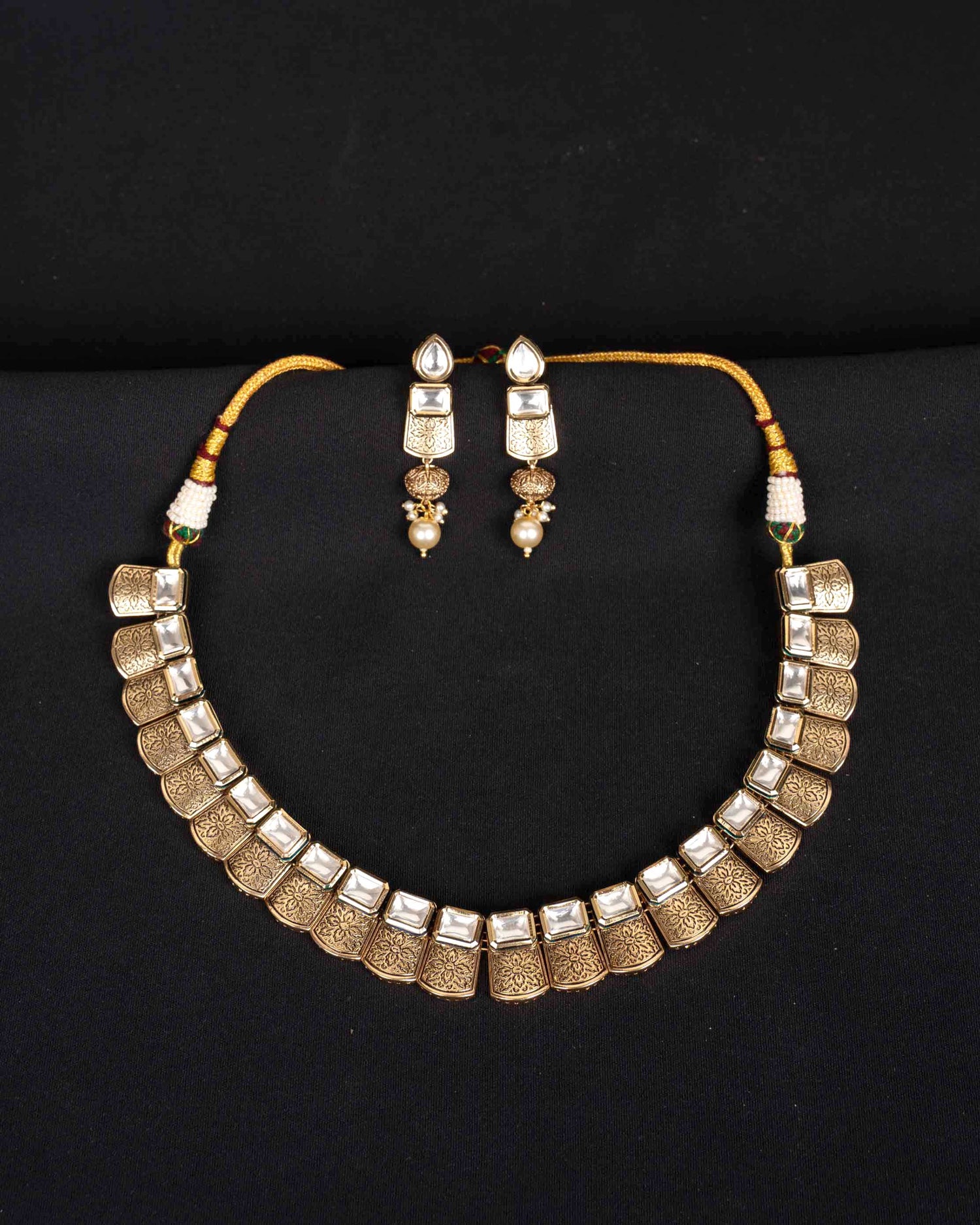 Royal Vardhini Kundan Necklace | Mint Work
