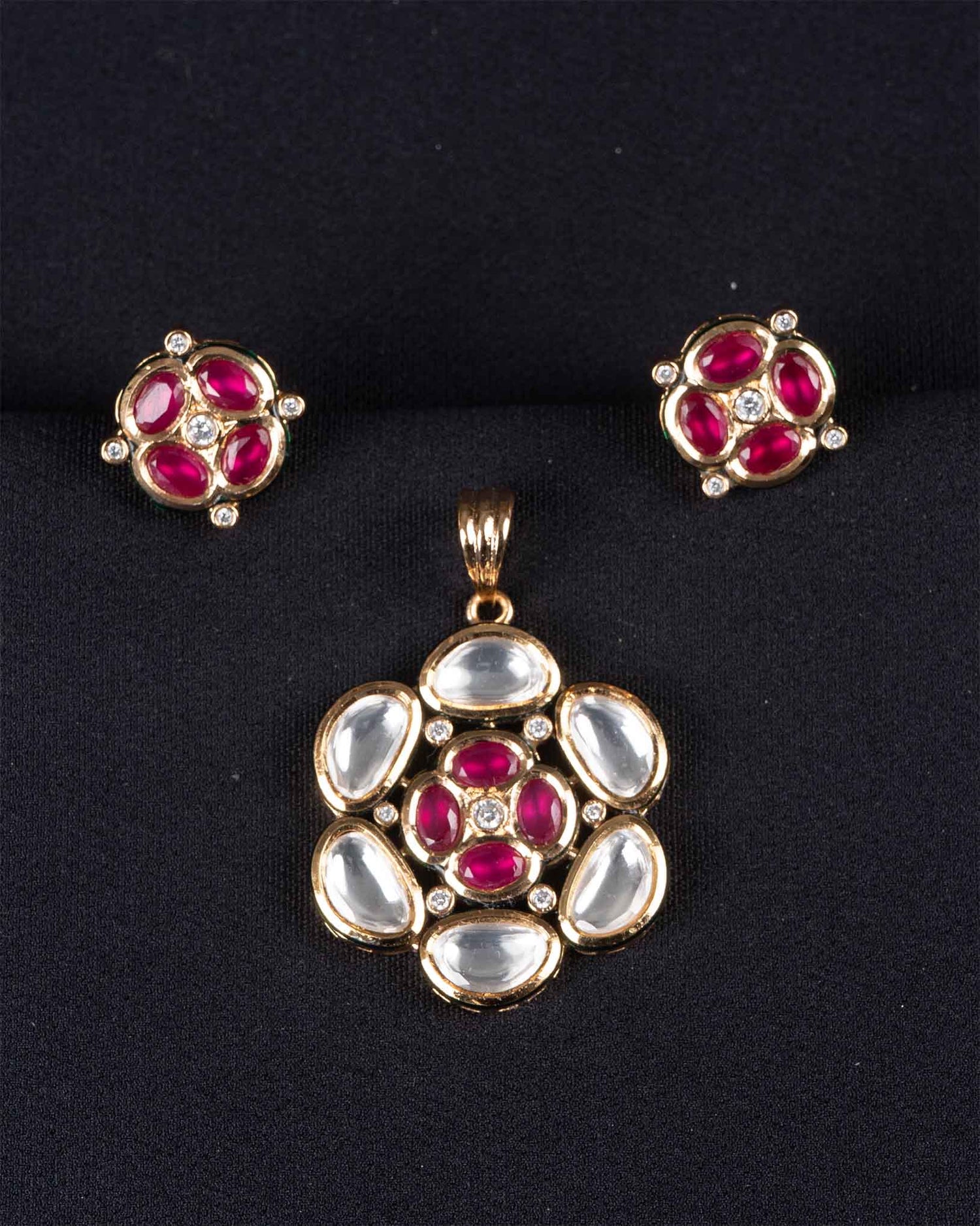 Ruby Kundan Pendant