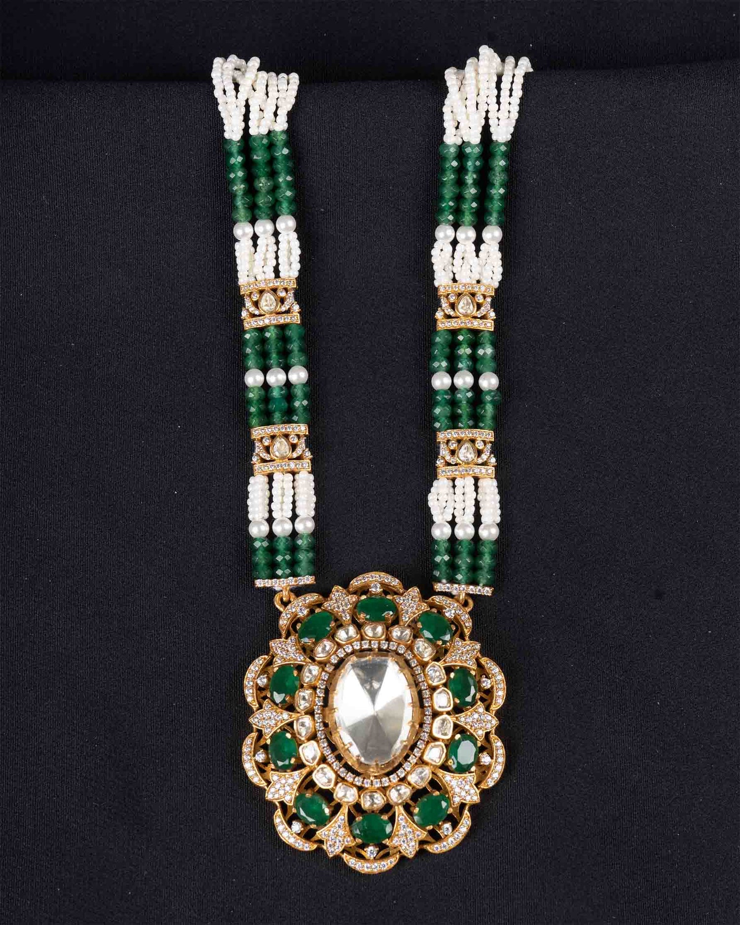 Rani Padmavati Moissanite Haar | Screw Back | 18K Gold Plating