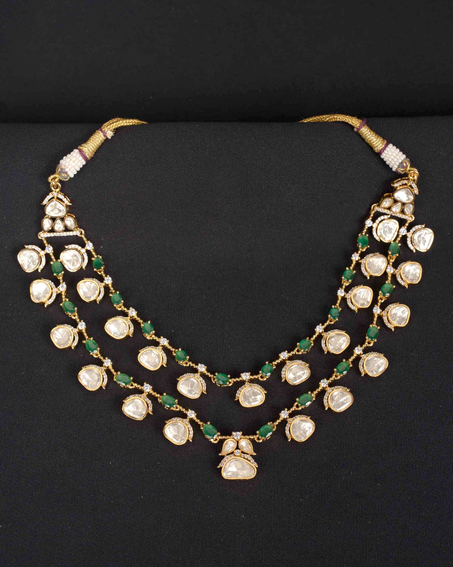 Emraya Moissanite Haar | Screw Back | 18K Gold Plating