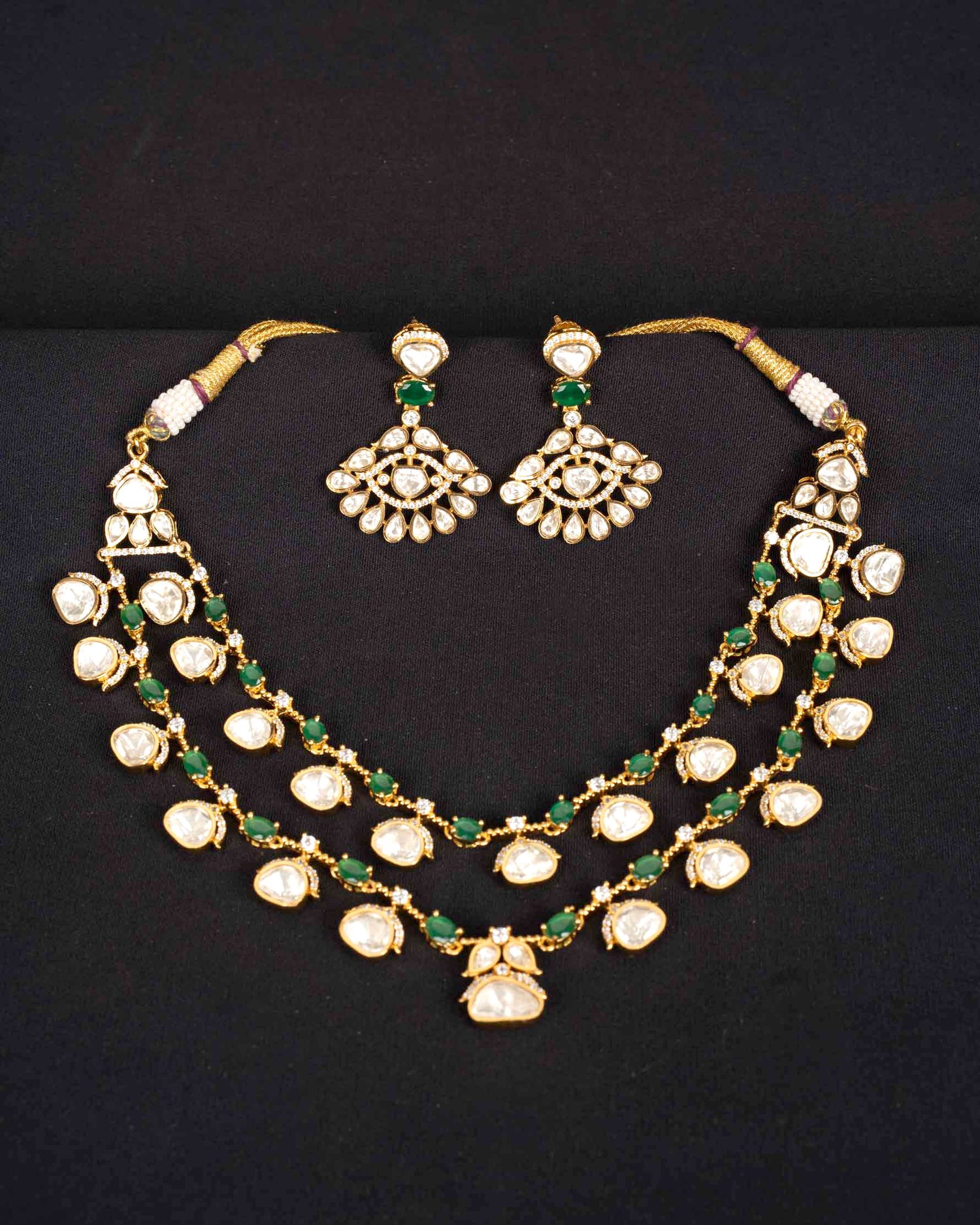 Emraya Moissanite Haar | Screw Back | 18K Gold Plating