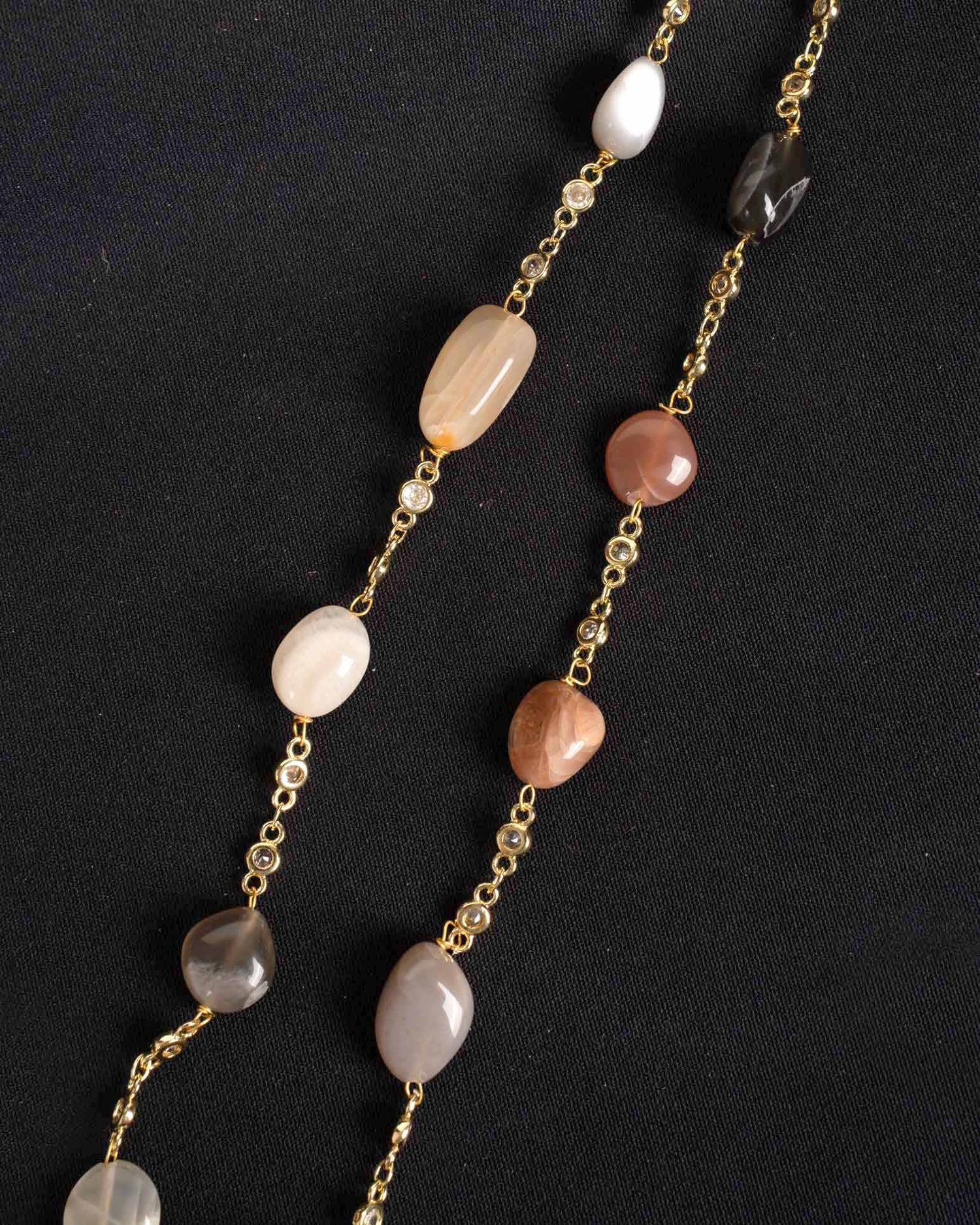 Multicolor Moonstone Mala (30 Inches)