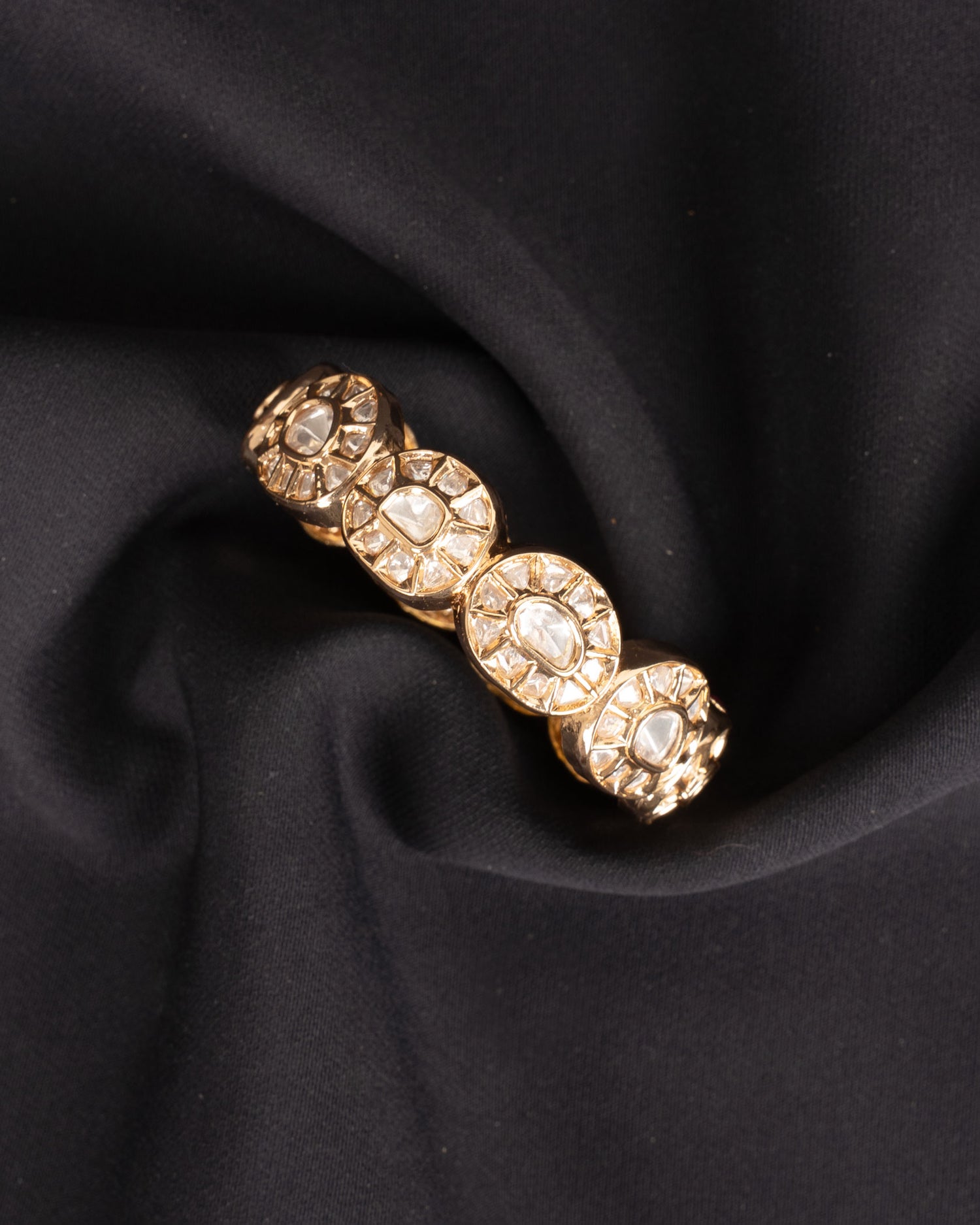 Royal Bikaneri Kundan Bangle | Single Piece | 18K Gold Plating