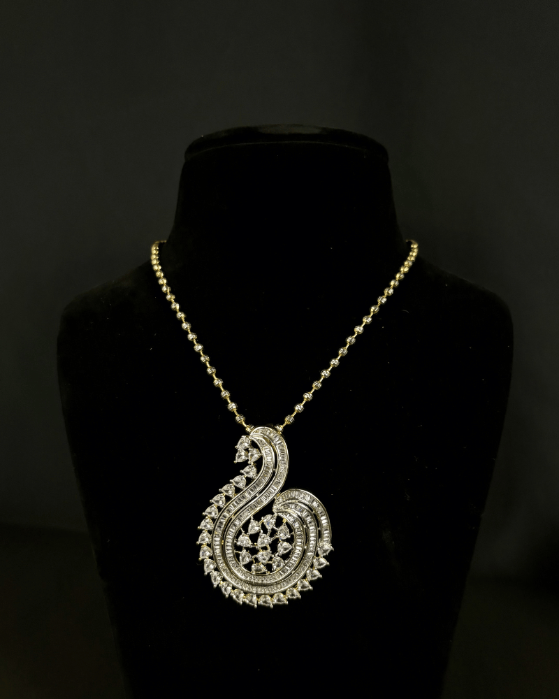 Aarohi Diamond Pendant | Big Size | (Without Chain)