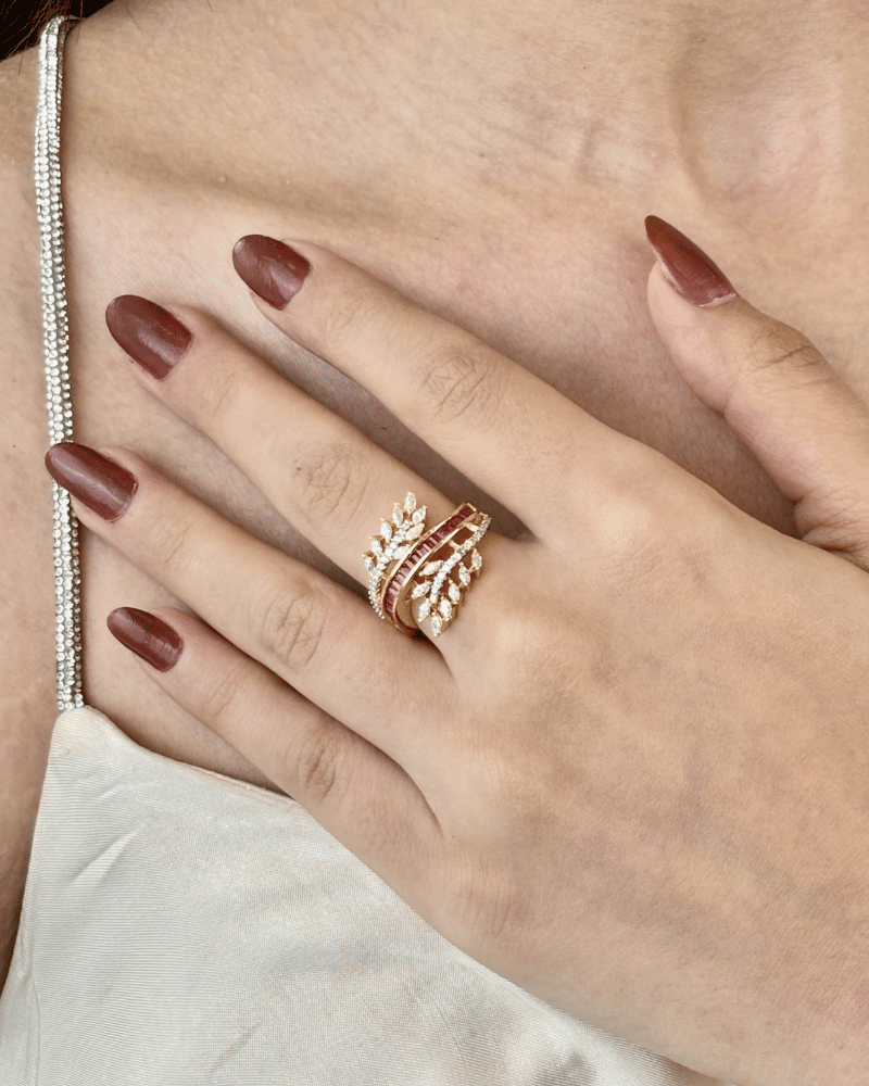 Red Diana Diamond Ring