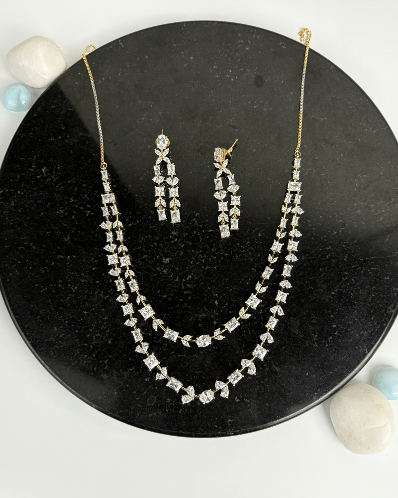 Cristina Double Layer Diamond Necklace