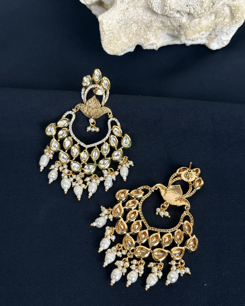 Mayoori Moti Polki Chandbalis