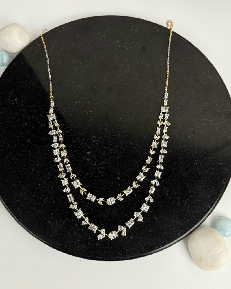 Cristina Double Layer Diamond Necklace
