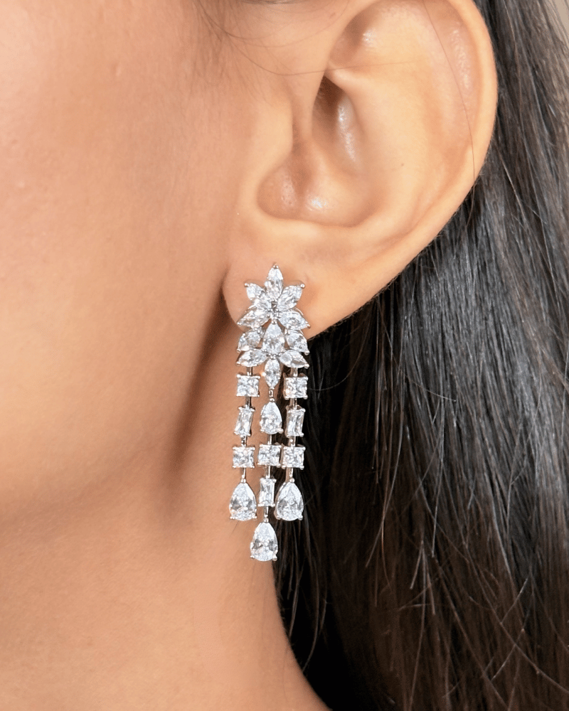 Windsor Sparkle Crystal Necklace | Rhodium Plating