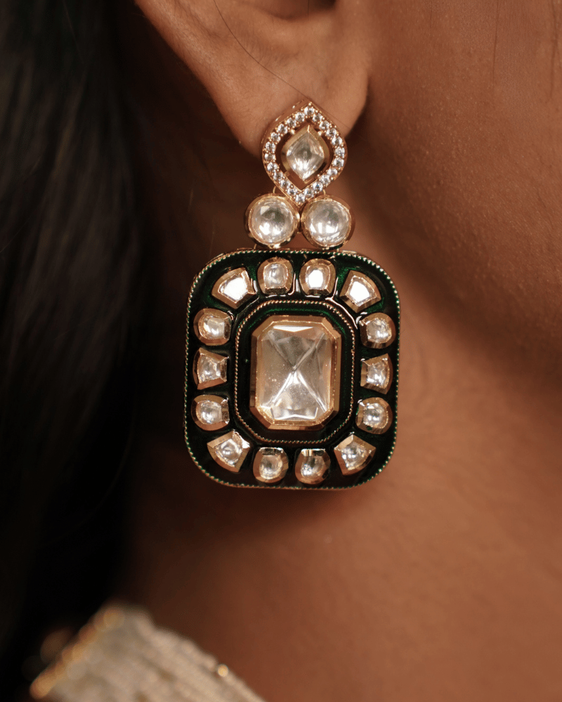 Aadhya Three Broach Polki Choker