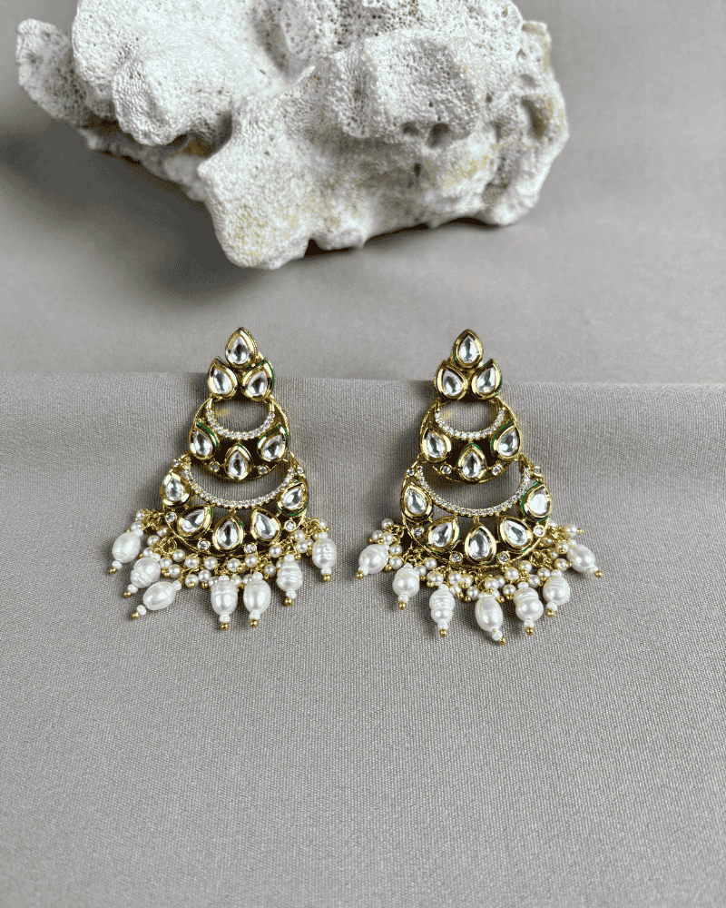 Meher Chandbali In Moti Drops