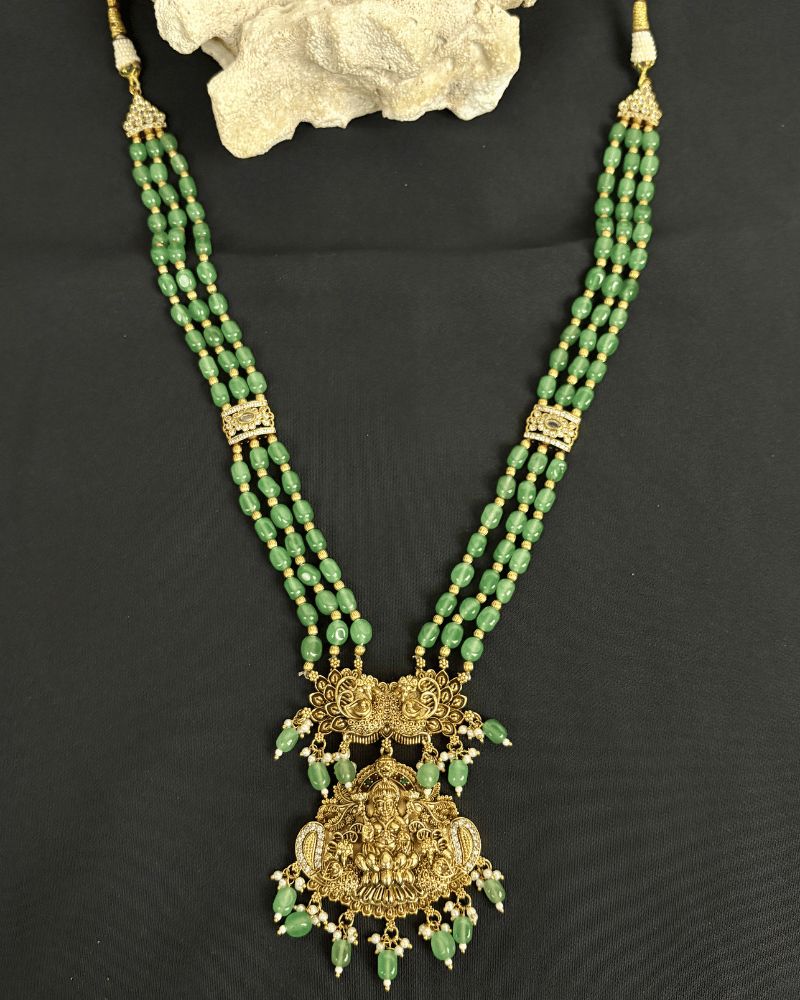 Mahalakshmi Emerald Rani Haar
