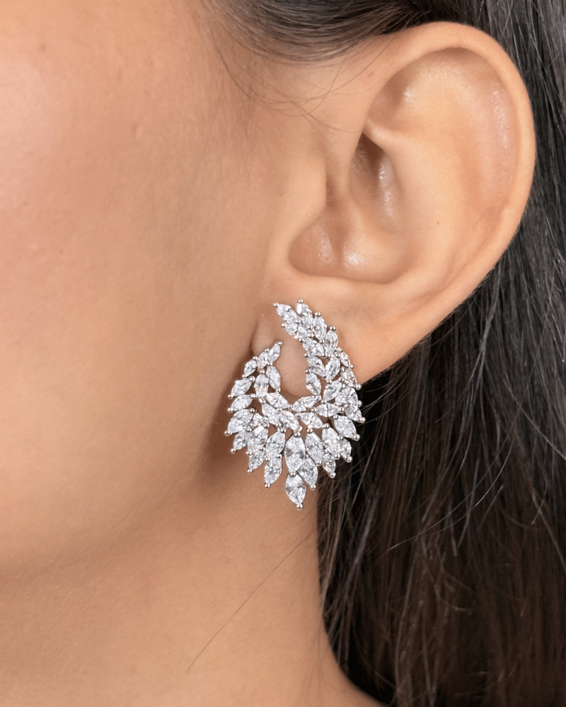 Étoile Royale Crystal Necklace | Rhodium Plating