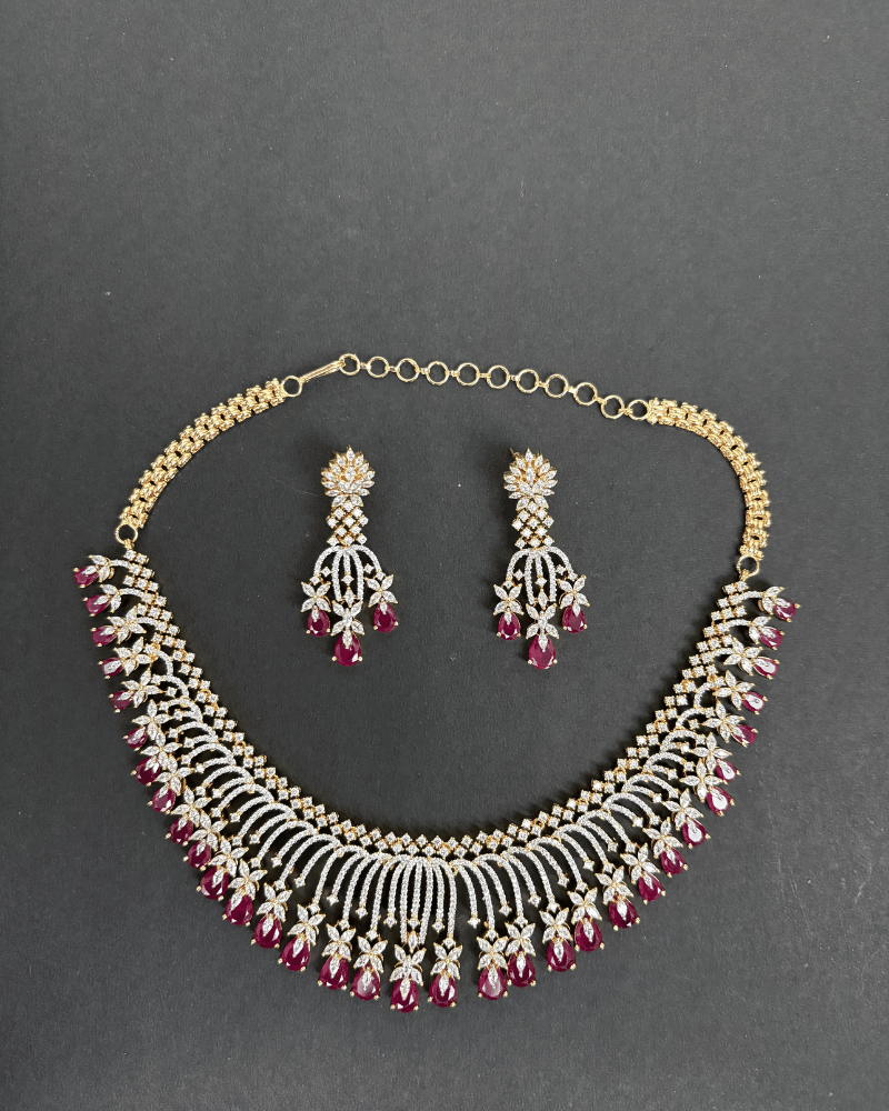 Waterfall Ruby Necklace