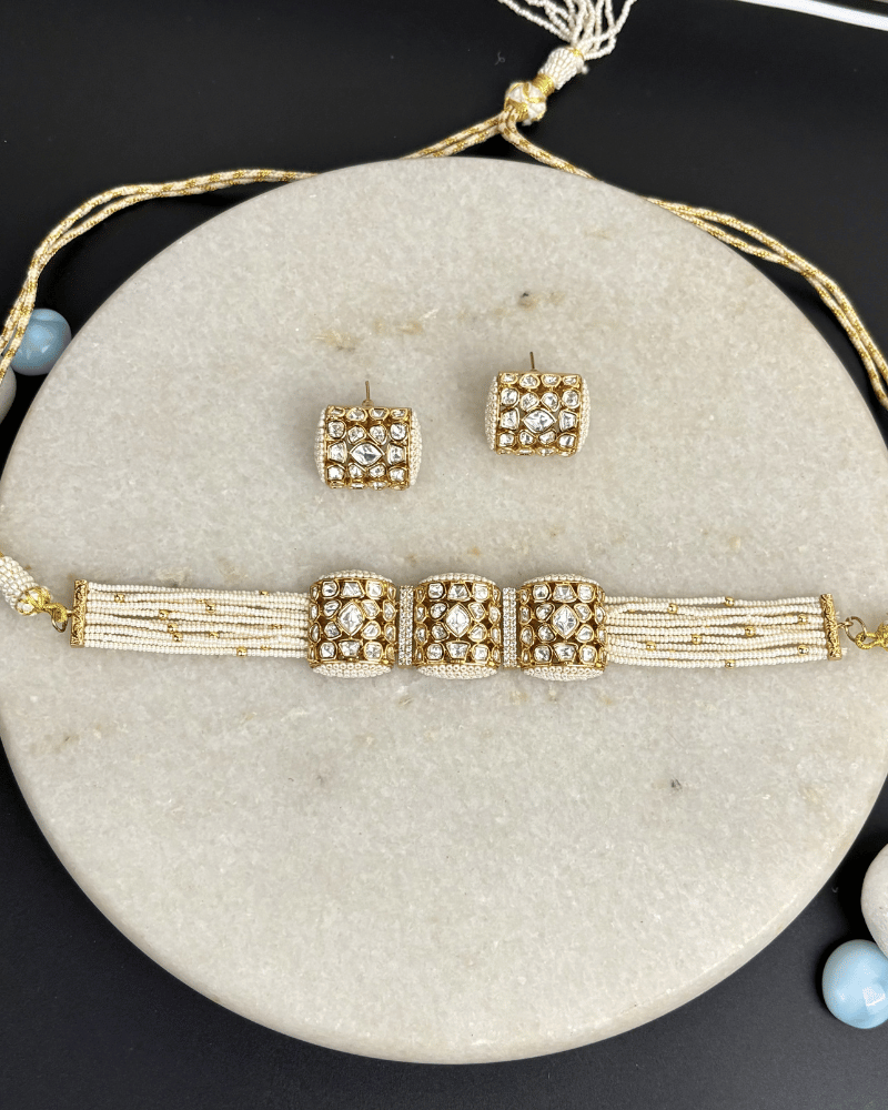 Ruh 3 Broach Polki Choker