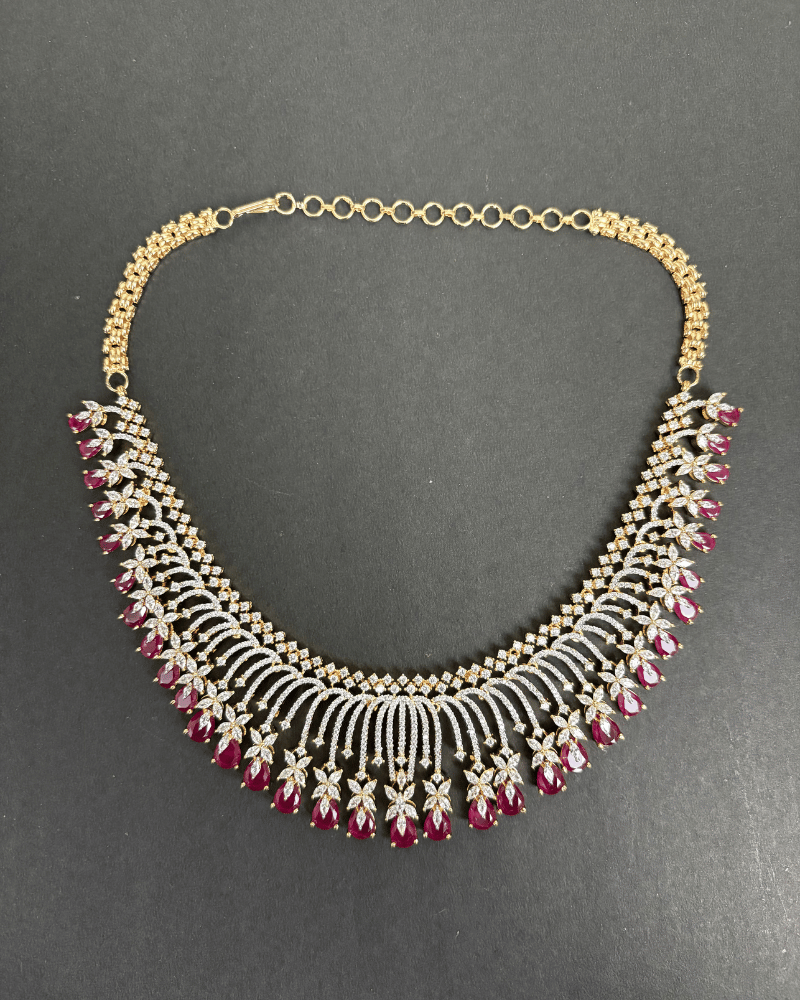 Waterfall Ruby Necklace