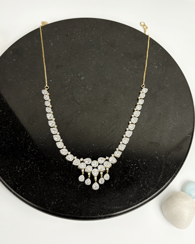 Ruhani Teardrop Diamond Necklace