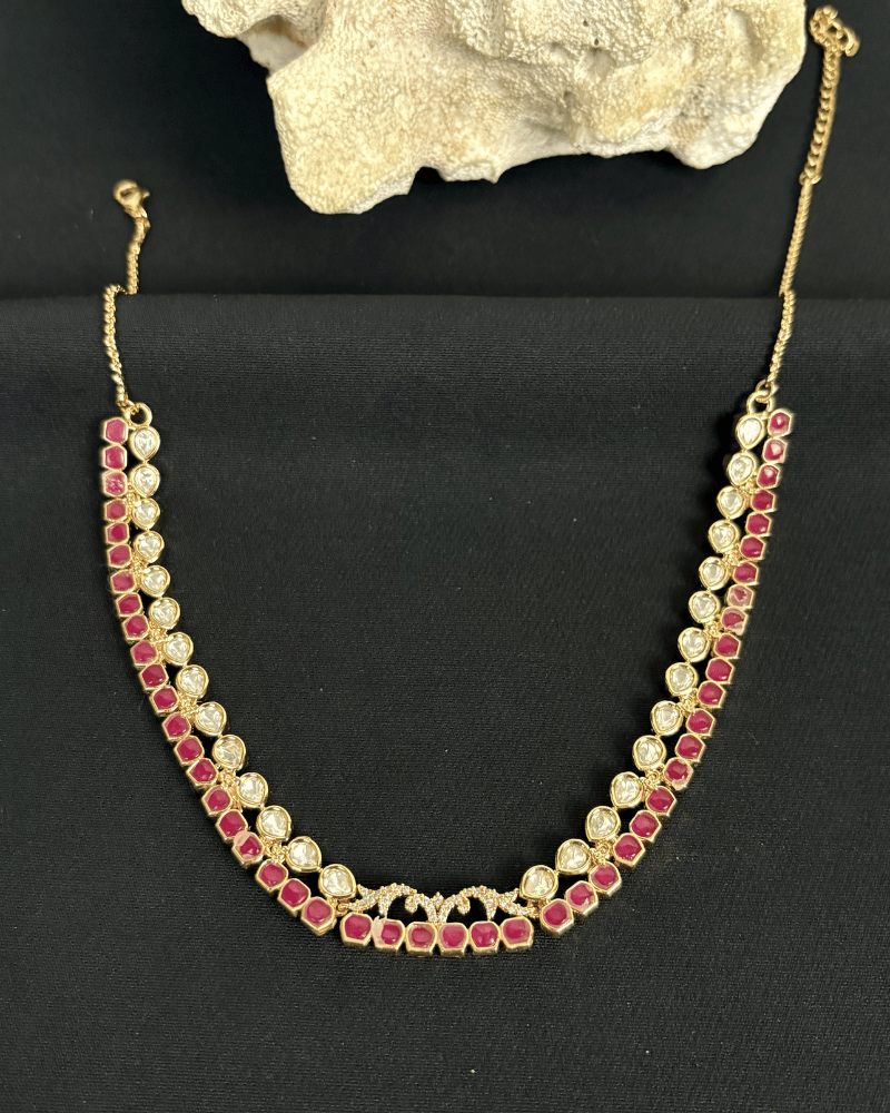 Ruby Raas Polki Necklace