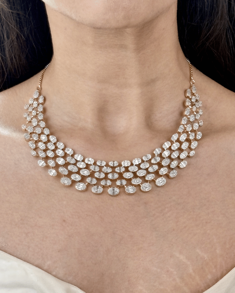 Aabha Lahari Diamond Necklace