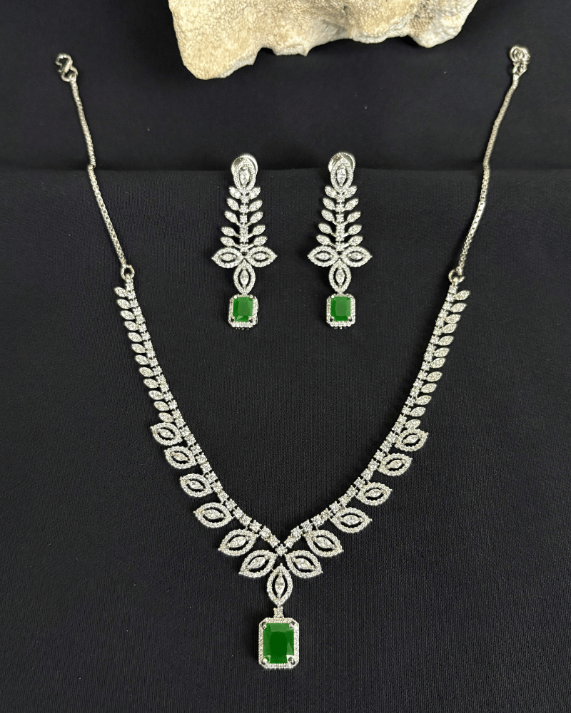 Imperia Emerald Teardrop Necklace